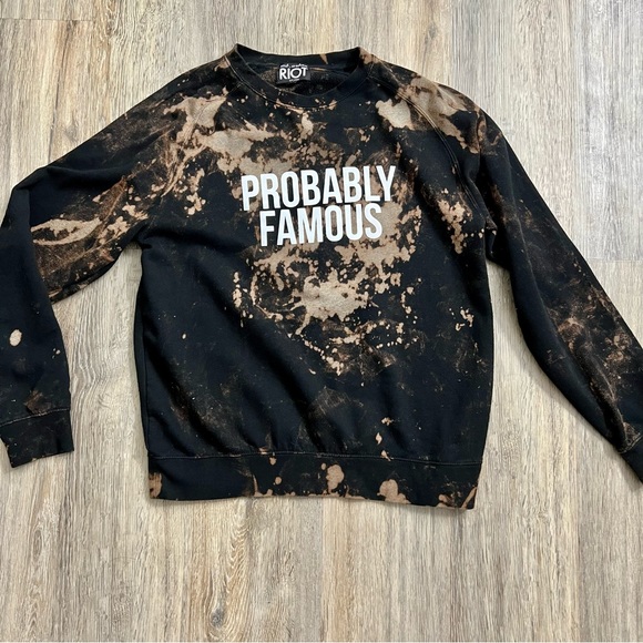 One of a Kind Splatter Tye Dye with black base size Medium - Picture 10 of 11